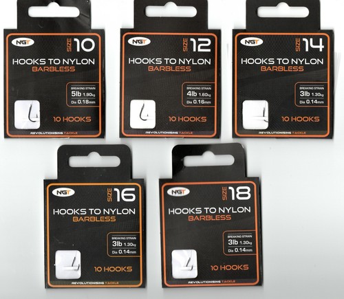 Ngt barbless haken nylon - ngt,