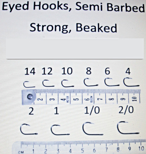 Eyed barbed angelhaken alle - eyed,